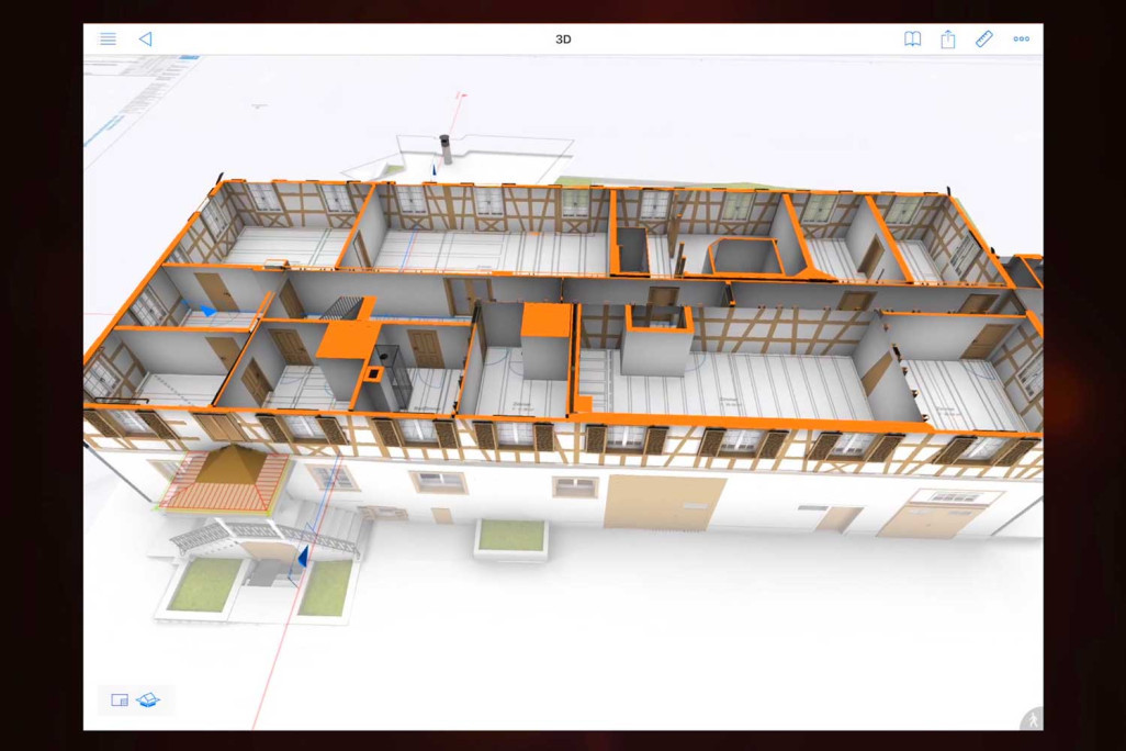Modèle BIMx 3D, plan d'étage, HMQ AG