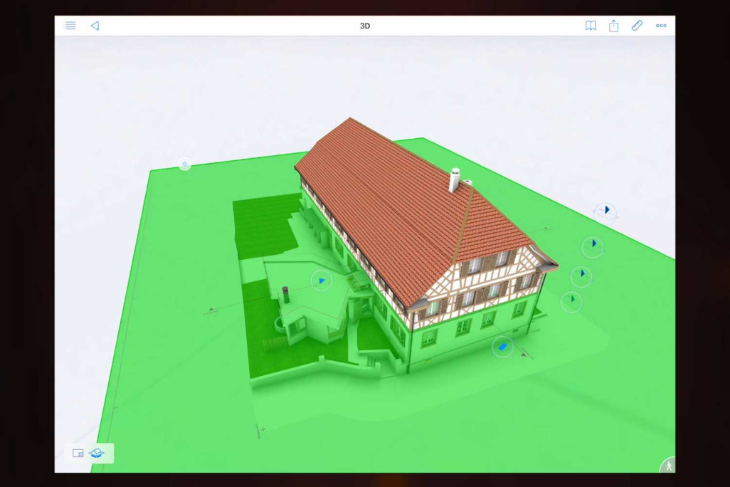 Modèle BIMx 3D, coupe du plan, HMQ AG