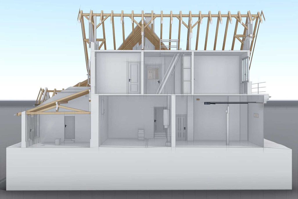 Aarau, modèle CAO 3D, coupe 3D, HMQ AG
