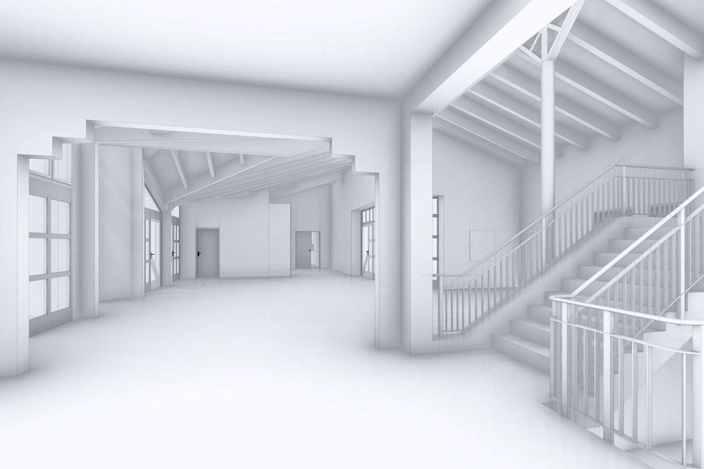 École, modèle 3D, HMQ AG