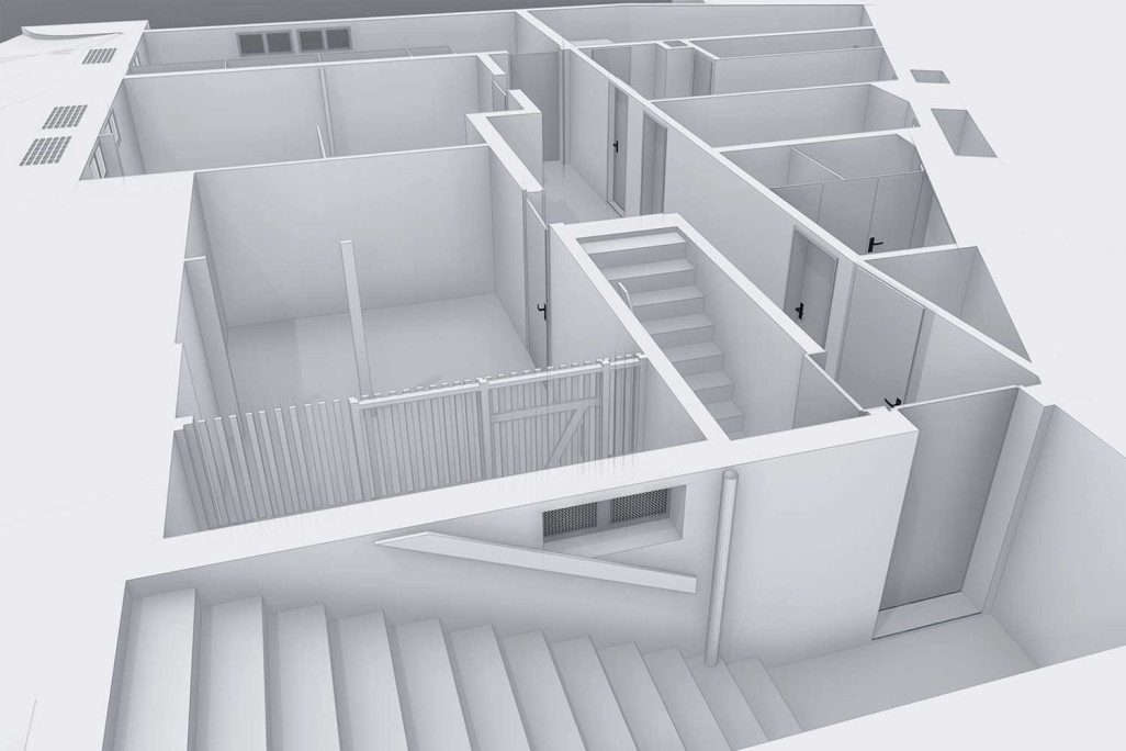 Savognin GR, relevé 3D d'un bâtiment dans les Grisons, HMQ AG