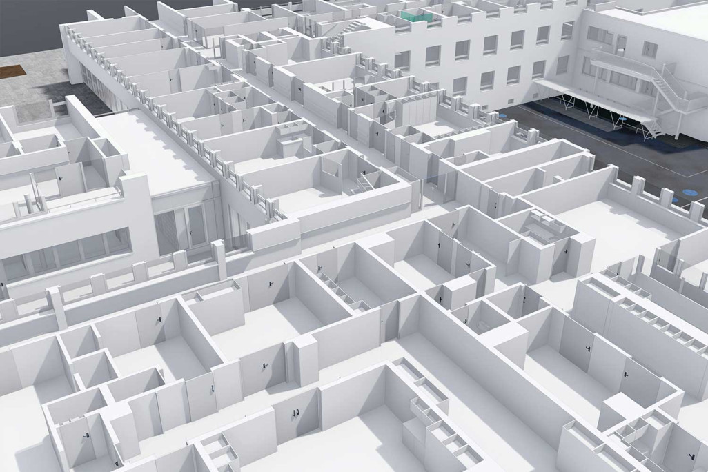 Hôpital de Bülach, modèle BIM 3D, plan 3D, HMQ AG