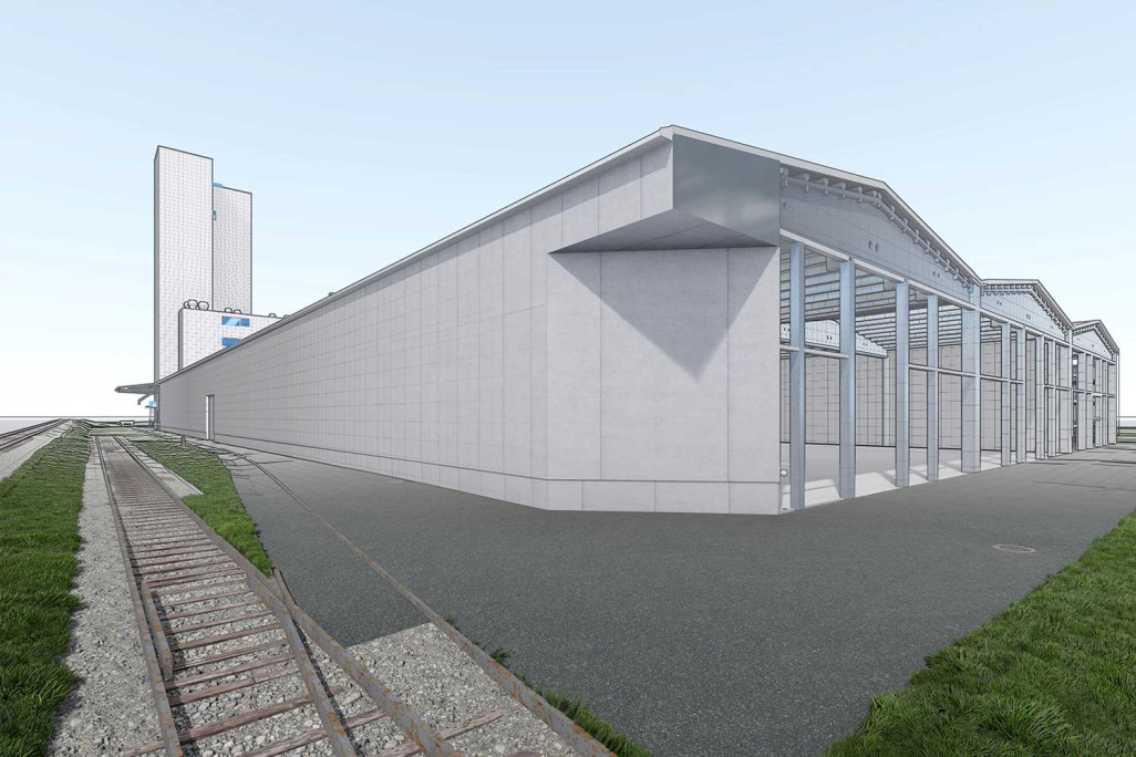 Modélisation 3D, Centre de production végétale UFA-Samen à Lyssach BE, HMQ AG