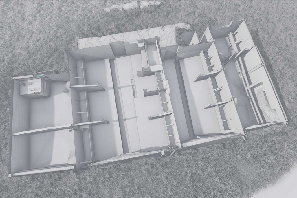 Mayen dans les Grisons, relevé architectural, plan 3D, HMQ AG 