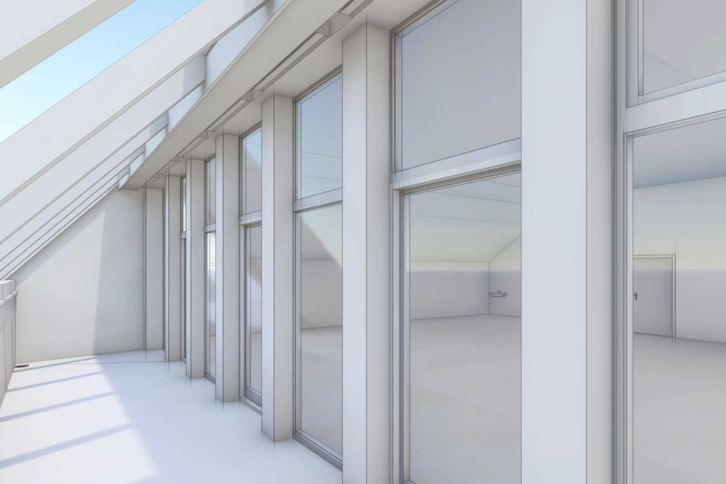 Modèle CAO 3D, école à Granges, HMQ AG