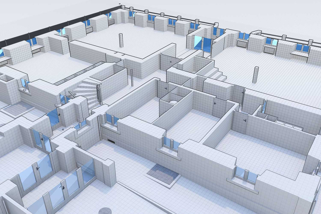 Plan 3D, école à Granges, HMQ AG