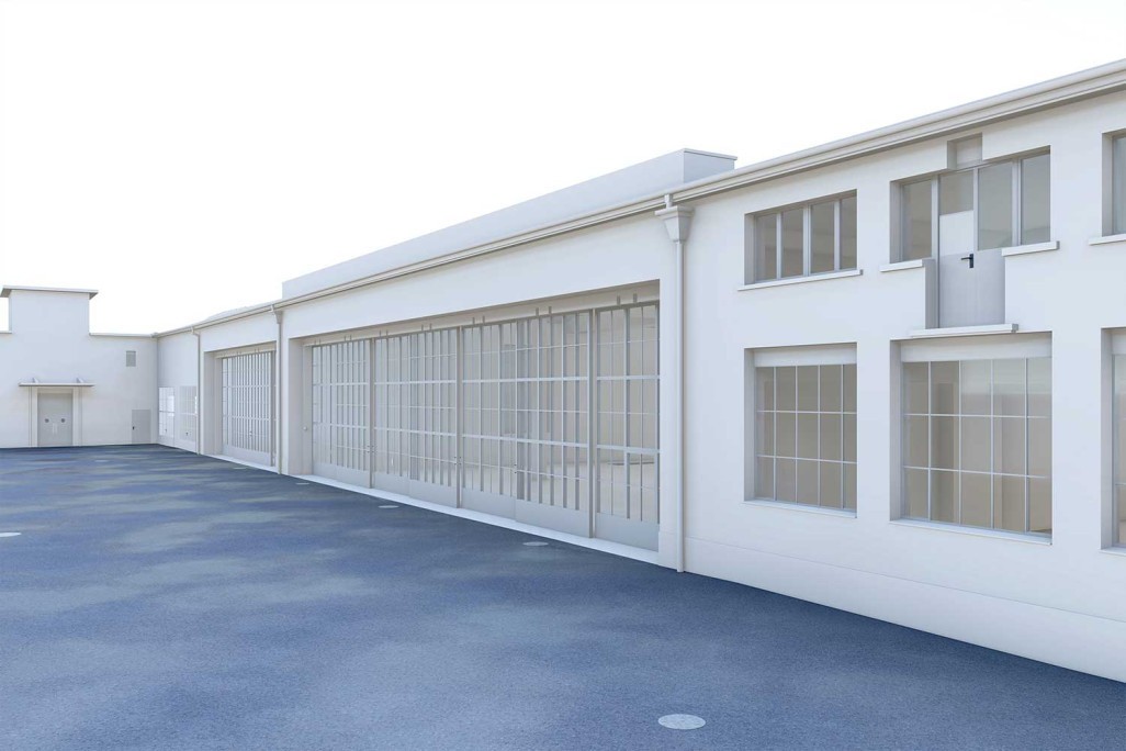 Winterthur, modèle 3D issu d'un relevé 3D du dépôt, HMQ AG