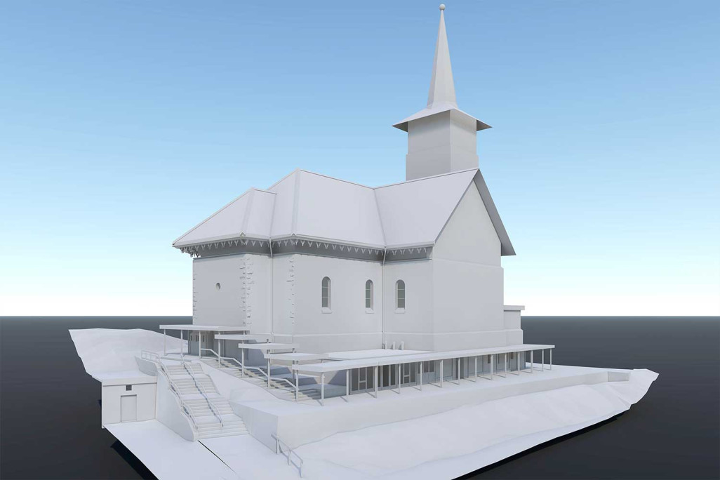 Modèle 3D, Église Sainte-Marie de Davos, HMQ AG