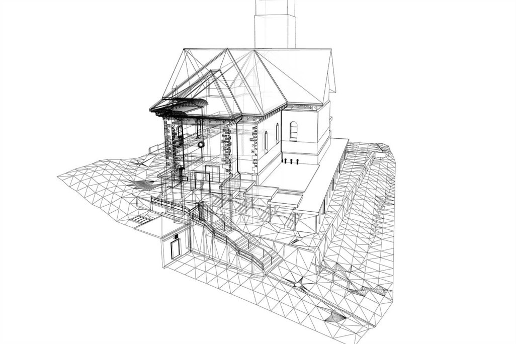 Modélisation 3D, Église Sainte-Marie de Davos, HMQ AG