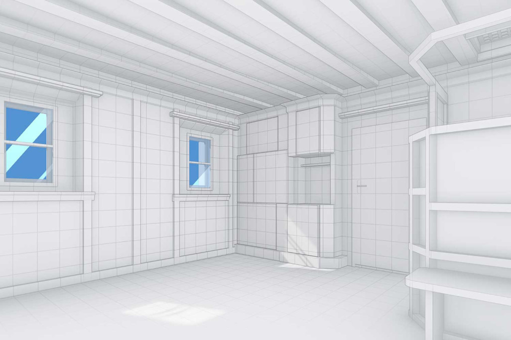 Bever dans les Grisons, relevé de bâtiment en 3D, HMQ AG