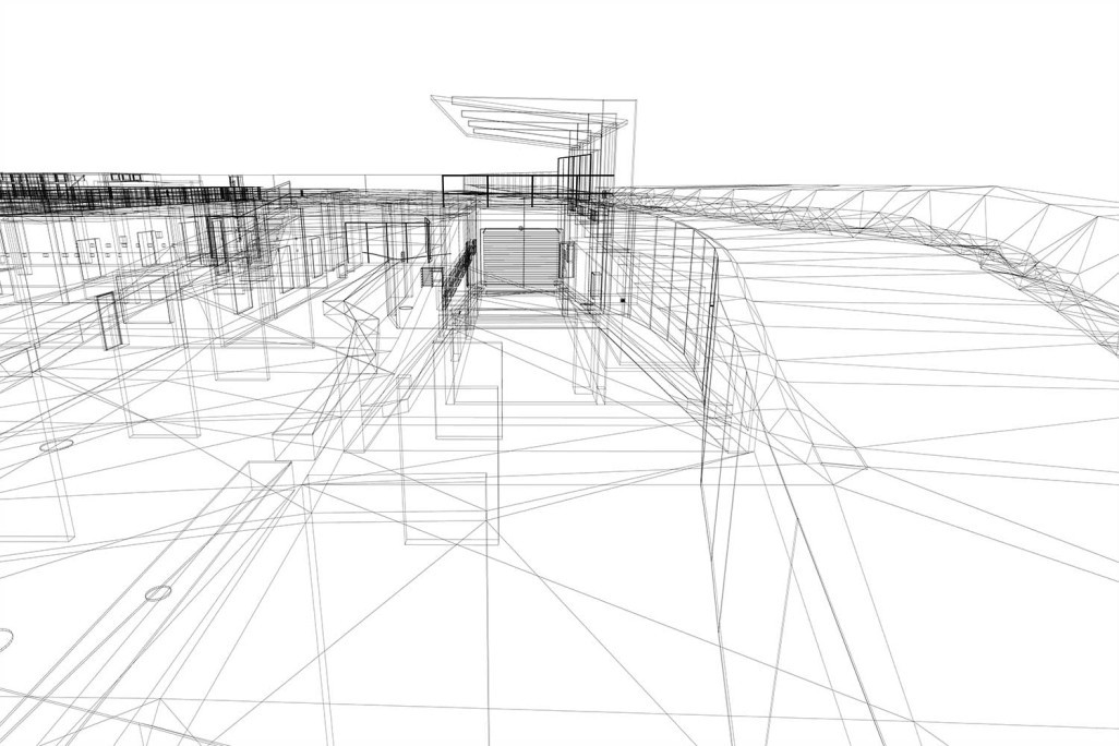 Modélisation 3D d'un parking souterrain et de ses environs, HMQ AG