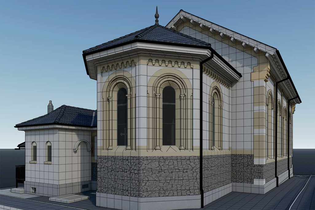 Berne, chapelle Modèle 3D à l'échelle, HMQ AG