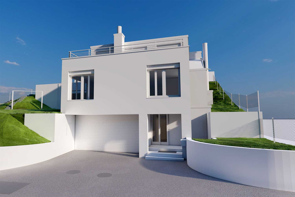 Modèle 3D issu du relevé du bâtiment, HMQ AG