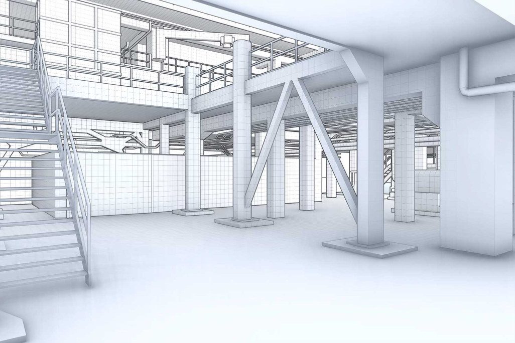 Zurich, centrale thermique de Hagenholz, modélisation 3D, HMQ AG