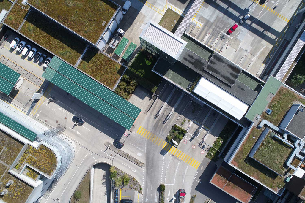 Zurich, centrale thermique de Hagenholz, orthophoto, HMQ AG