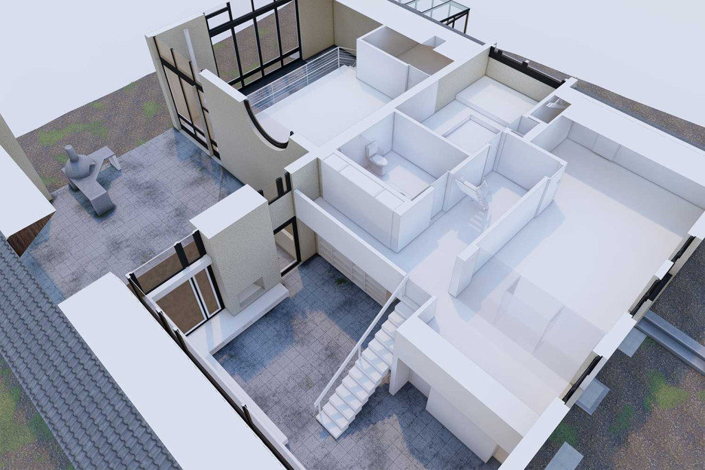 Greifensee ZH, mesure du bâtiment, plan 3D, HMQ AG