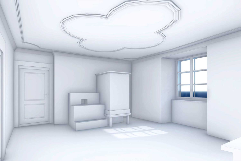 Modélisation 3D de la maison de campagne classée monument historique Kapf, HMQ AG