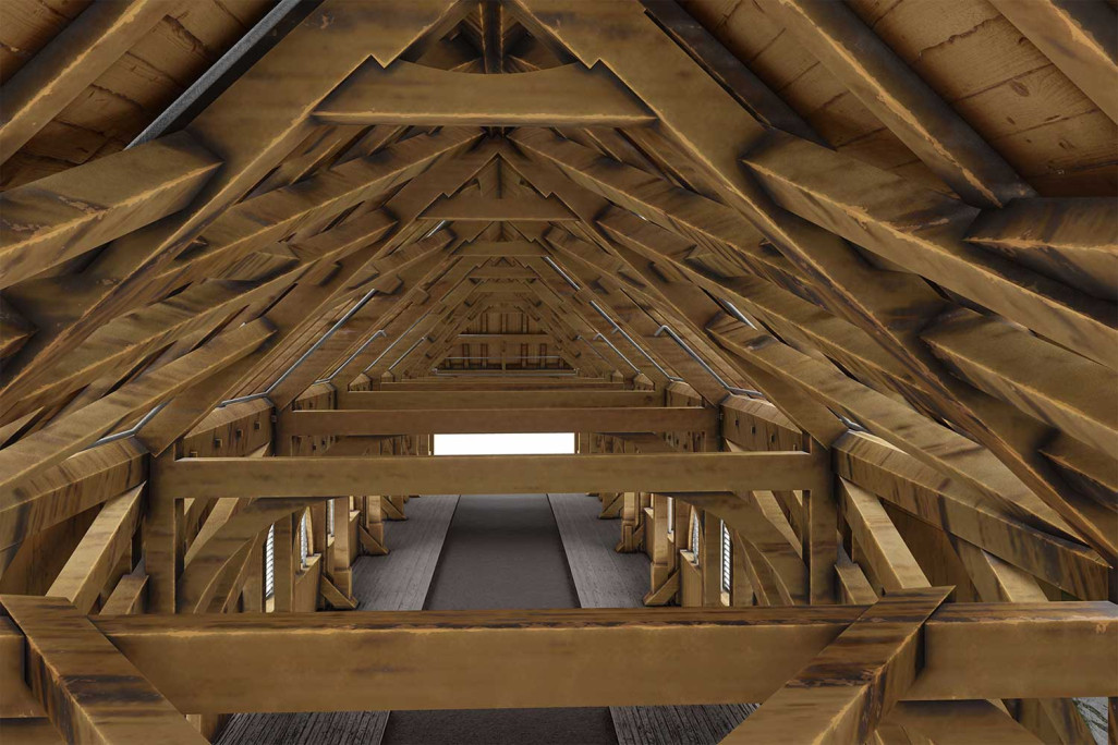 Baden, ancien pont douanier, construction de pont en 3D, HMQ AG