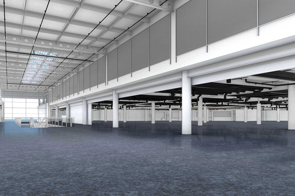 Interlaken, Migros Rugenpark, relevé du bâtiment, modèle 3D, HMQ AG