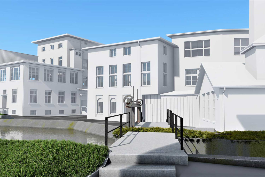 Mesure du bâtiment, bâtiment industriel à Wetzikon ZH, modèle 3D, HMQ AG