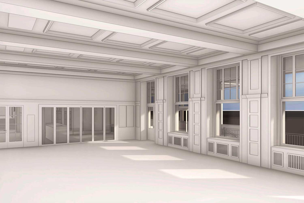 Minusio TI, mesure du bâtiment Espace 3D de l'hôtel Esplanade, HMQ AG