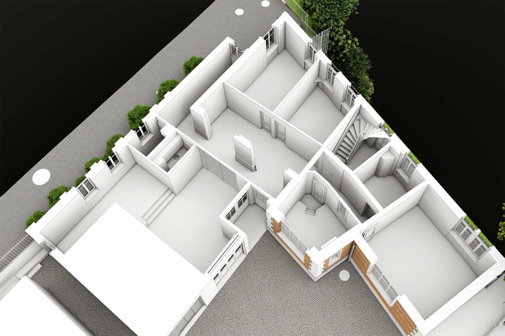 Zurich ZH, Rämiburg, plan en 3D, HMQ AG