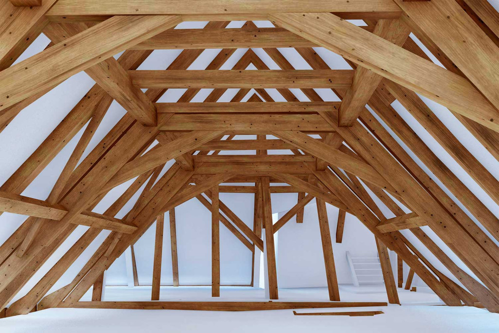 Coire GR, mesure du bâtiment, grenier Base de planification Modélisation 3D, HMQ AG