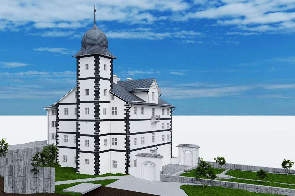 Flims GR, mesure de bâtiments, modèle 3D, jumeau numérique, HMQ AG