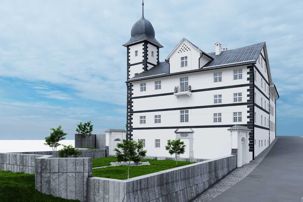 Flims GR, mesure du bâtiment, vues 3D, HMQ AG