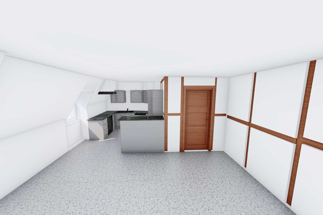 Arbon TG, immeuble collectif, mesure du bâtiment, cuisine, HMQ AG