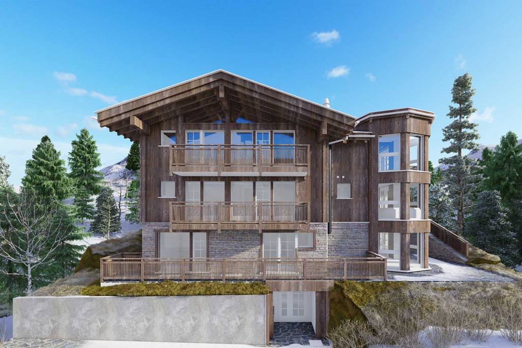 Zermatt VS, chalet, vue en 3D, HMQ AG