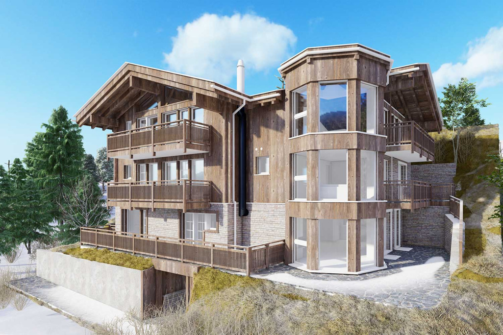 Zermatt VS, chalet, relevé du bâtiment, façades, HMQ AG