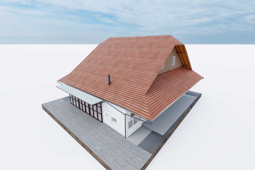 Auw AG, grange, mesure du bâtiment, modèle 3D, HMQ AG