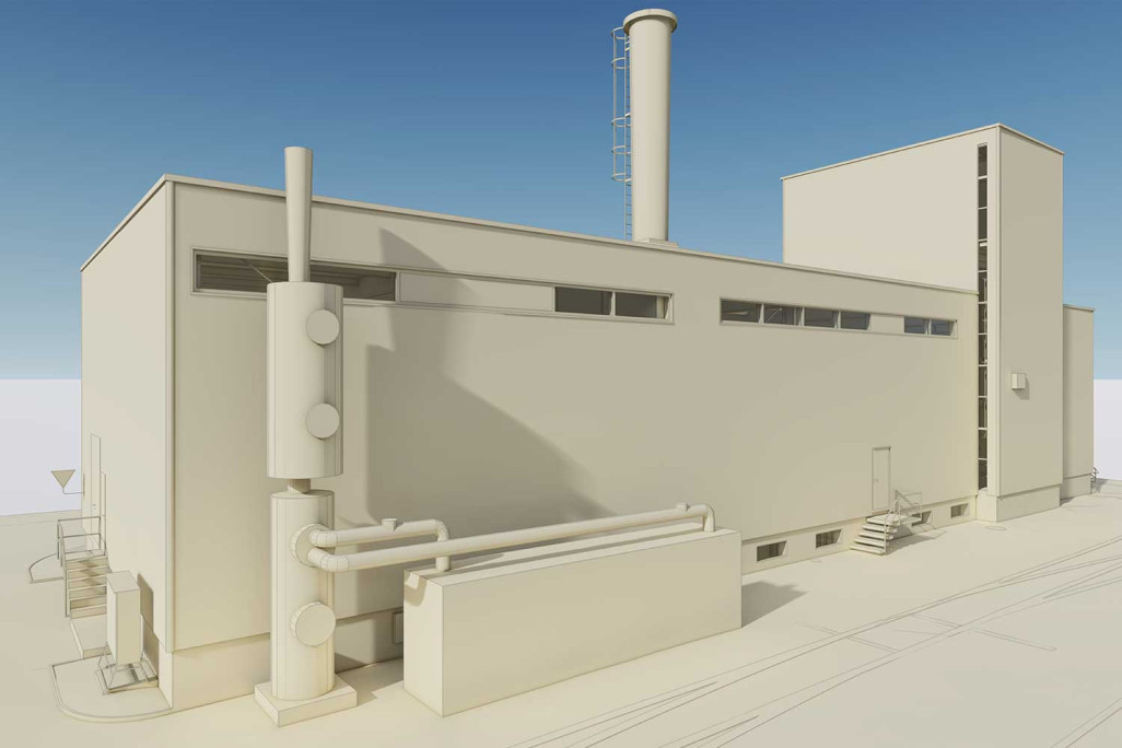 Bâtiment 329 à Zuchwil sous forme de modèle 3D, HMQ AG