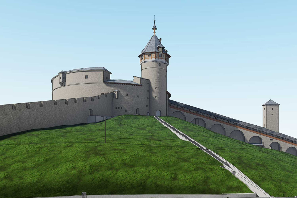 Modèle BIM 3D de la forteresse Munot à Schaffhouse, HMQ AG