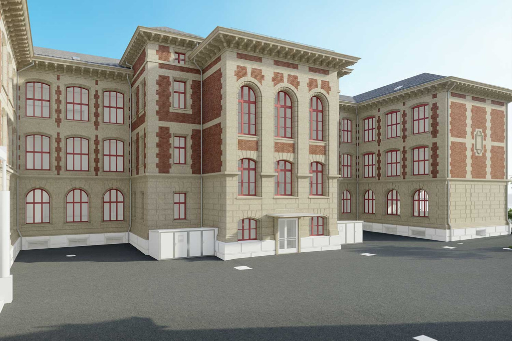 Modélisation 3D dans ArchiCAD, école d'ingénieurs à Burgdorf, HMQ AG
