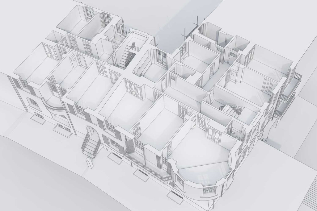 Plan 3D d'un immeuble collectif à Berne, HMQ AG