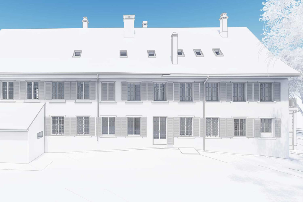 Mesure du bâtiment d'une usine à Fehraltorf, HMQ AG