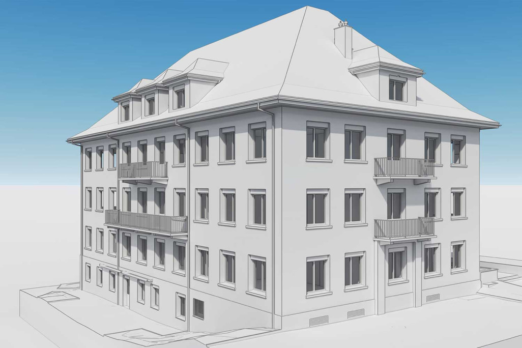 Mesure du bâtiment scolaire du centre de pédagogie curative à Hagendorn, HMQ AG