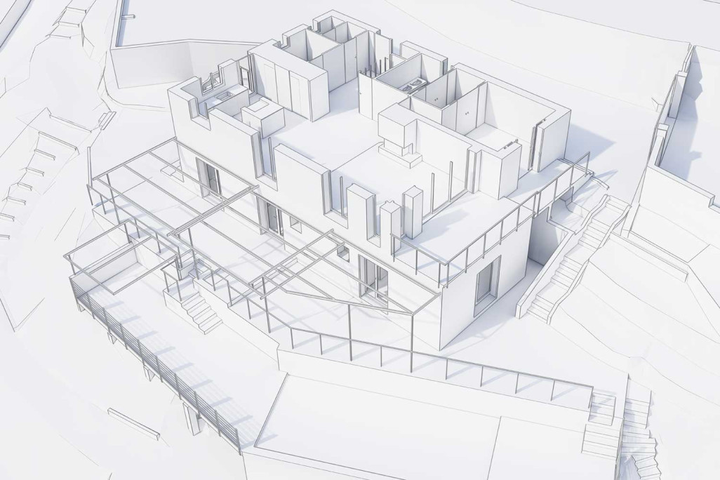 Plan 3D d'une villa à Saint-Tropez, HMQ AG