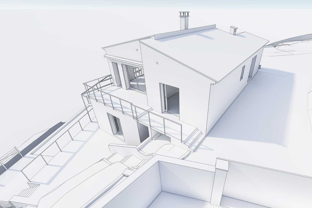 Villa à Saint-Tropez sous forme de modèle BIM 3D, HMQ AG