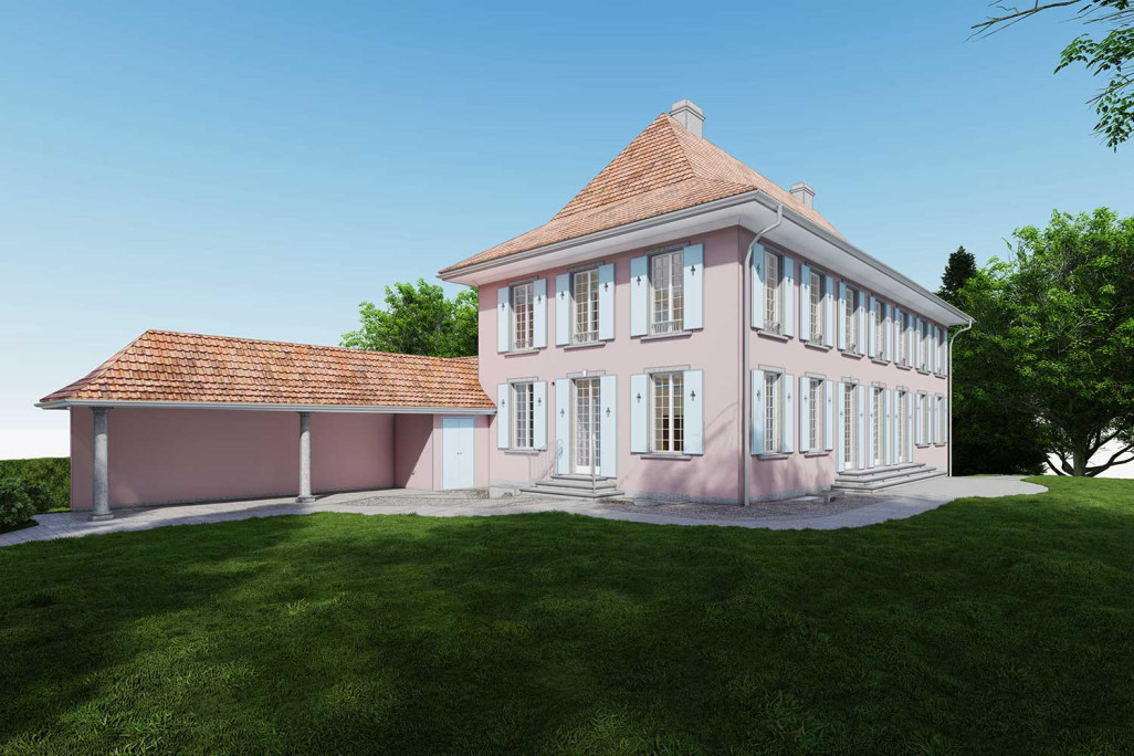 Jumeau numérique d'une villa à Kastanienbaum sous forme de modèle 3D, HMQ AG