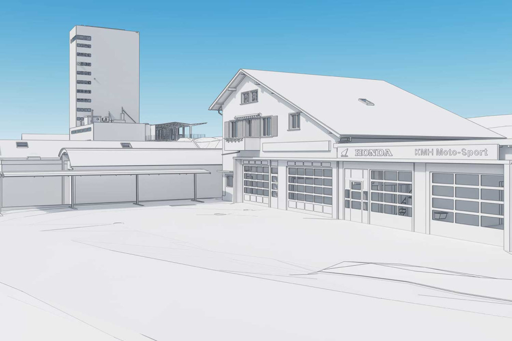 Numérisation laser 3D du site Landi à Gelterkinden, HMQ AG