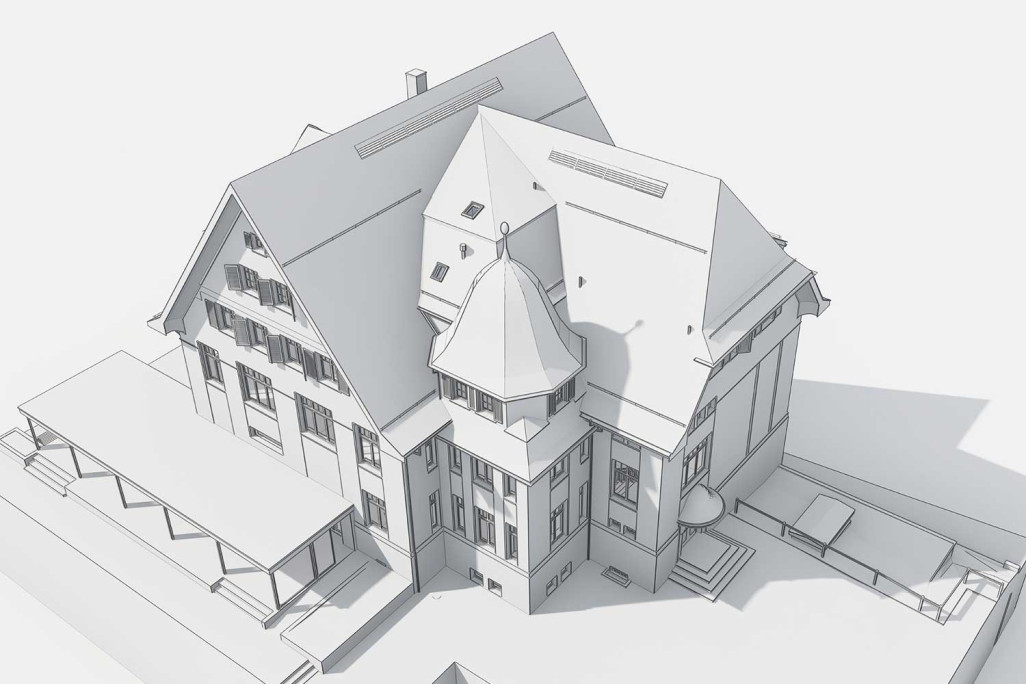 Modélisation 3D avec ArchiCAD de l'école Gallus à Mörschwil, HMQ AG