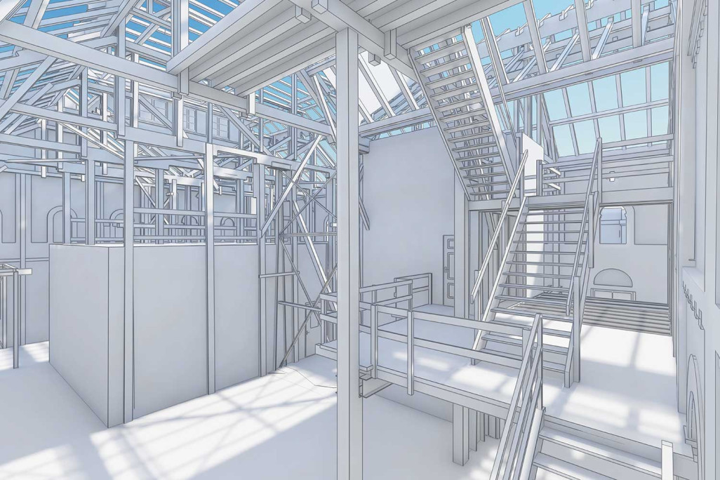 Modélisation 3D de l'école cantonale et professionnelle à Uetikon am See, HMQ AG