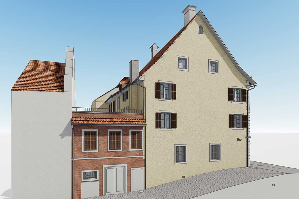 Auberge Löwen à Sursee en 3D, HMQ AG