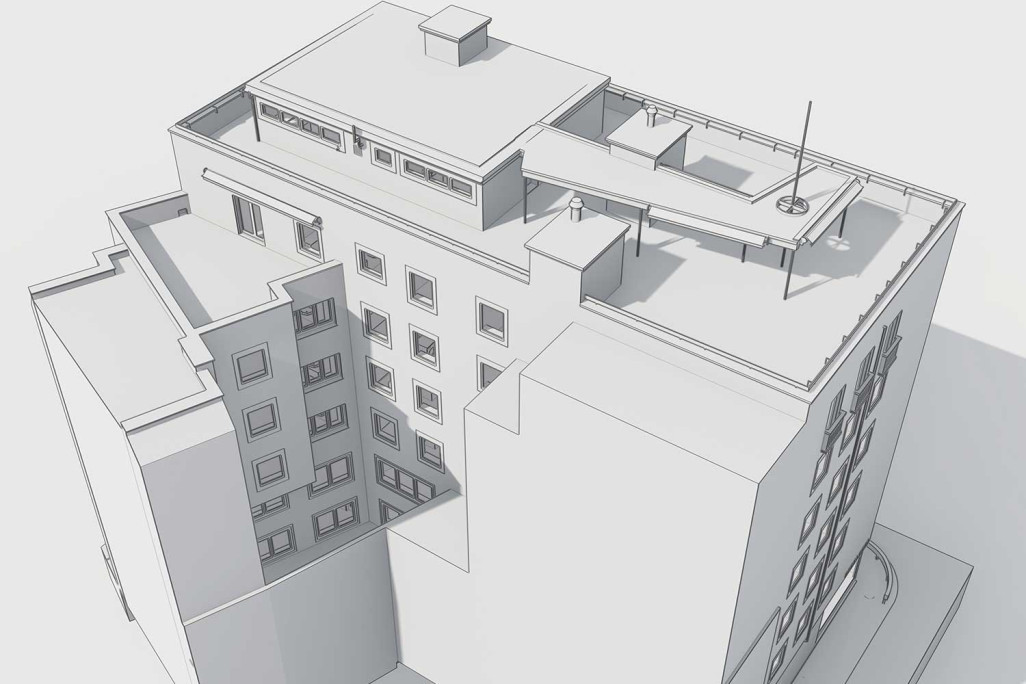 Modélisation 3D avec ArchiCAD d'un immeuble résidentiel et commercial à Lucerne, HMQ AG