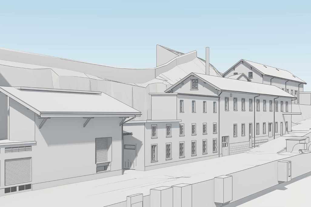 Modélisation 3D avec ArchiCAD de la Flumserei à Flums, HMQ AG
