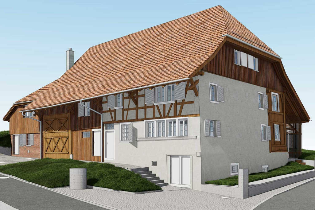Mesure du bâtiment et modélisation 3D du musée local de Höngg à Zurich, HMQ AG