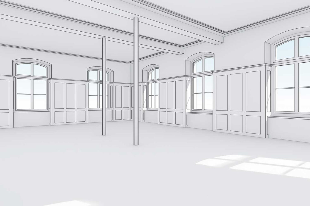 Salle de l'école de Salenstein en 3D, HMQ AG